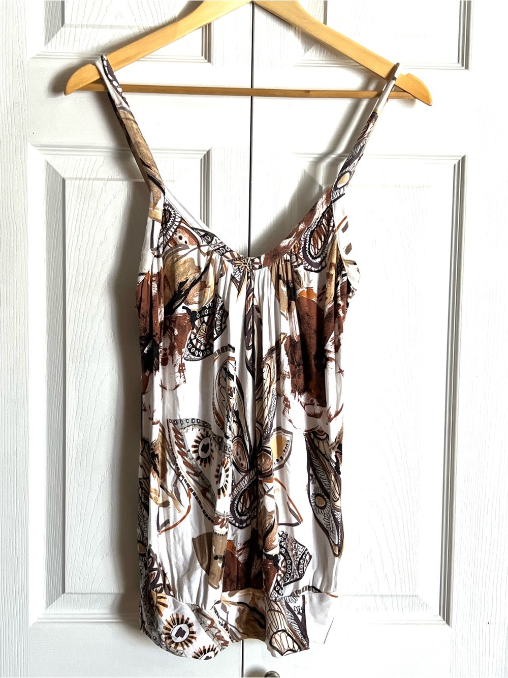 ✨ KISMET Abstract Paisley Butterfly Cami Tank Top - Size Large ✨